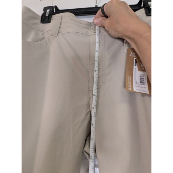 Eddie Bauer Tan Sightscape Horizon Convertible Roll-Up Pants Women's Sz 14 NEW - Picture 8 of 15